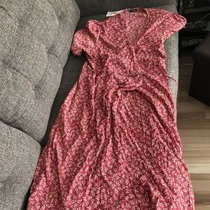 PrettyGarden Women’s Summer Wrap Maxi Dress Casual Boho Floral V-neck